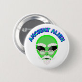 Badge Rond 5 Cm Un Alien ancien (Devant & derrière)