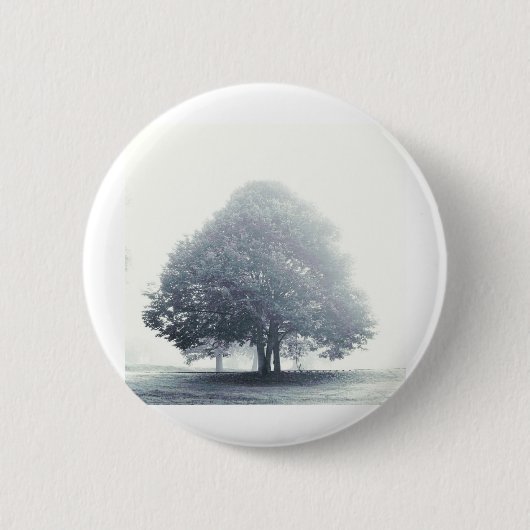 Badge Rond 5 Cm Un arbre dans le brouillard (Devant)