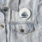 Badge Rond 5 Cm Un arbre dans le brouillard (En situation)