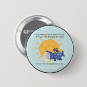 Badge Rond 5 Cm Un autre voyage autour du soleil (Devant & derrière)