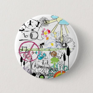 Badge Rond 5 Cm Un bon nombre de bouton de substance