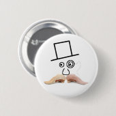 Badge Rond 5 Cm Un bouton de moustache de viande (Devant & derrière)