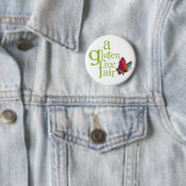 Badge Rond 5 Cm Un bouton juste sans gluten (En situation)
