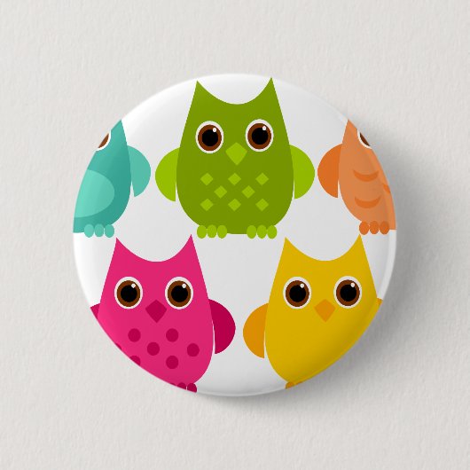 Badge Rond 5 Cm Un brin de chouettes (Devant)