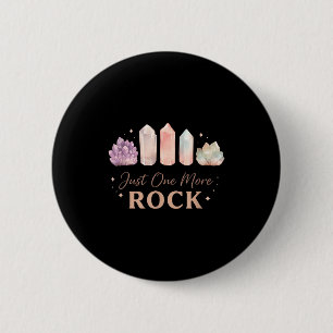 Badge Rond 5 Cm Un collectionneur de roches géode chasseur drôle g