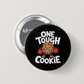 Badge Rond 5 Cm Un Cookie Boxer Boxer Funny Cookie Loover (Devant & derrière)