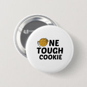 BADGE ROND 5 CM UN COOKIE DIFFICILE (Devant & derrière)