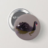 Badge Rond 5 Cm Un cygne plus noir (Devant & derrière)