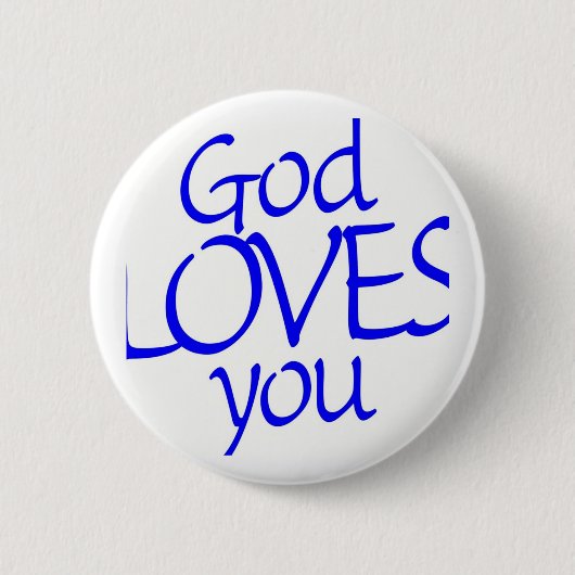 BADGE ROND 5 CM UN DIEU EST AMOUR ......... (Devant)