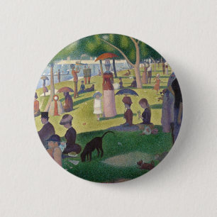 Badge Rond 5 Cm Un dimanche après-midi sur l'île de La Grande Jatt
