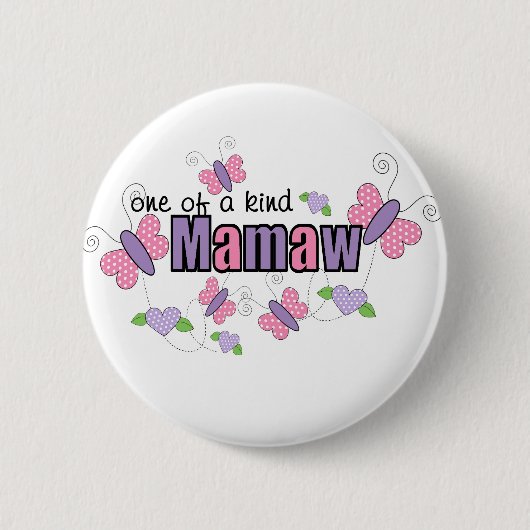 Badge Rond 5 Cm Un d'un Mamaw aimable (Devant)