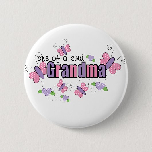 Badge Rond 5 Cm Un d'une grand-maman aimable (Devant)