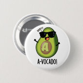 Badge Rond 5 Cm Un jeu d'Avocado amusant à vocado (Devant & derrière)