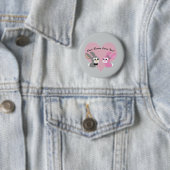 Badge Rond 5 Cm Un lapin T'Aime ! (En situation)