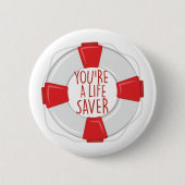 Badge Rond 5 Cm Un maître nageur (Devant)