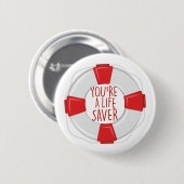 Badge Rond 5 Cm Un maître nageur (Devant & derrière)