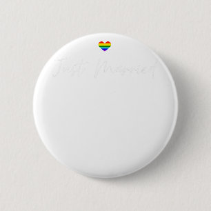 Badge Rond 5 Cm Un Mariage gay marié LGBTQ Lesbian Bride Gay