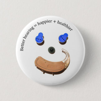Badge Rond 5 Cm un meilleur bouton de visage d'audition