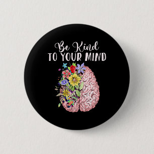 Badge Rond 5 Cm Un Mois De Sensibilisation À La Santé Mentale