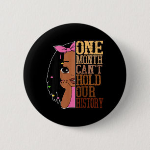 Badge Rond 5 Cm Un mois ne peut pas contenir le mois de l'histoire