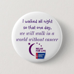 Badge Rond 5 Cm Un monde sans Cancer