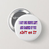 BADGE ROND 5 CM UN NERF À GAUCHE (Devant & derrière)