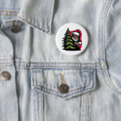 Badge Rond 5 Cm Un Noël à la pointe de la mer (En situation)