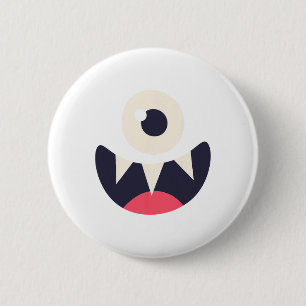 Badge Rond 5 Cm Un Oeil Monster Idées Costume Facile Halloween Gra
