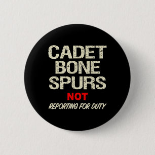 Badge Rond 5 Cm Un os de cadet pousse une chemise drôle militairem