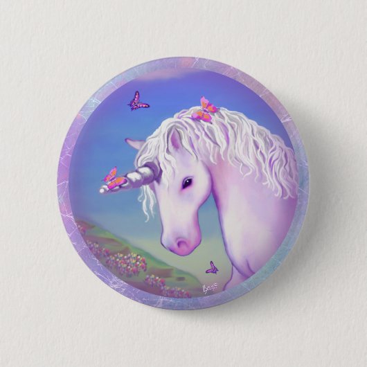 Badge Rond 5 Cm Un paradis mauve (Devant)