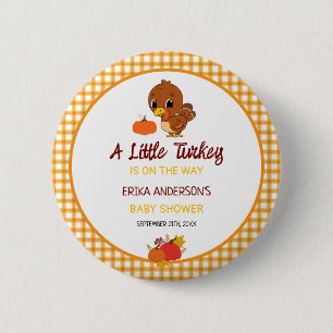 Badge Rond 5 Cm Un Petit Bouton De Thanksgiving Baby shower À La T