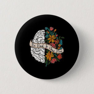 Badge Rond 5 Cm Un peu pour votre esprit Amusants Femmes Mentologi