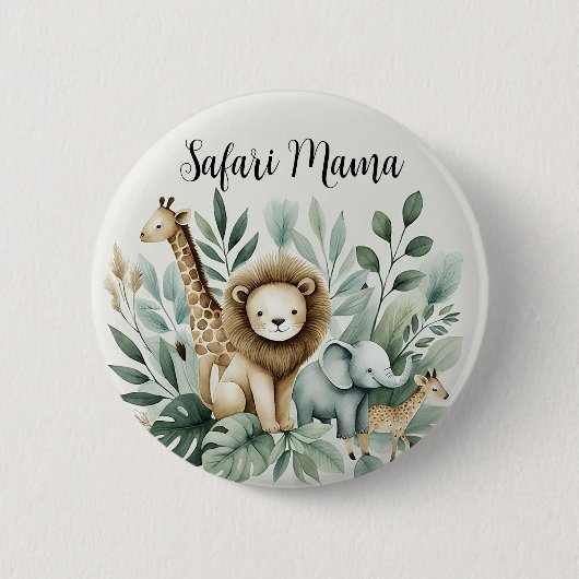 Badge Rond 5 Cm Un Peu Sauvage (Devant)