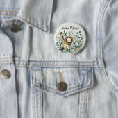 Badge Rond 5 Cm Un Peu Sauvage (En situation)