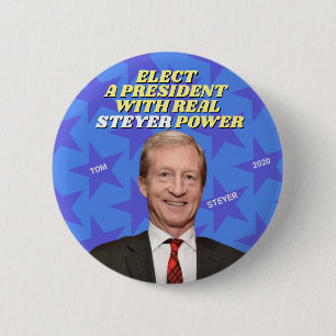 Badge Rond 5 Cm Un président doté d'un réel pouvoir STEYER