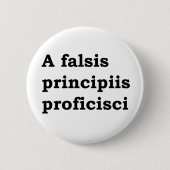 Badge Rond 5 Cm Un problème de principe erroné (Devant)