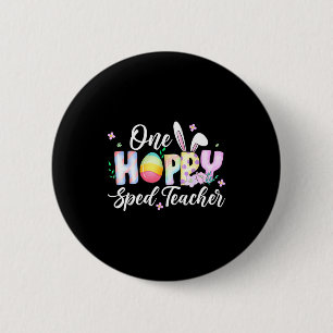Badge Rond 5 Cm Un professeur de pédagogie spécialisée joyeux - La