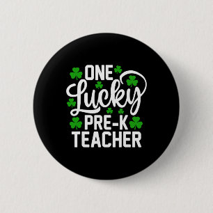 Badge Rond 5 Cm Un professeur de pré-maternelle chanceux, drôle de