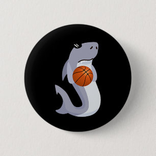 Badge Rond 5 Cm Un requin amusant portant des lunettes de soleil J