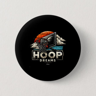 Badge Rond 5 Cm Un rêve de Sketll sur le cerceau du coucher de sol