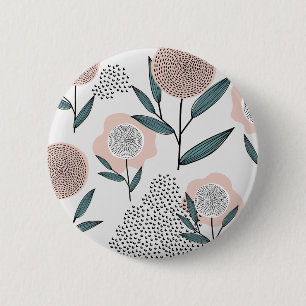 Badge Rond 5 Cm Un rose
