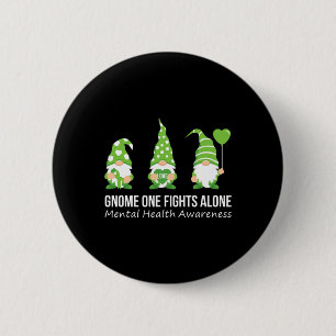 Badge Rond 5 Cm Un seul combat pour la santé mentale Sensibilisati