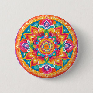 Badge Rond 5 Cm Un simple mandala