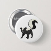 Badge Rond 5 Cm Un skunk (Devant & derrière)