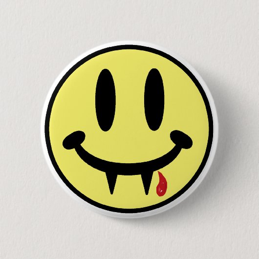 Badge Rond 5 Cm Un sourire pointu (Devant)