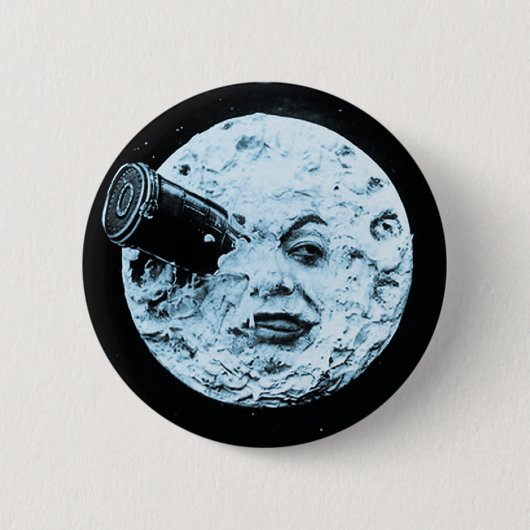 Badge Rond 5 Cm Un voyage à la lune (Devant)