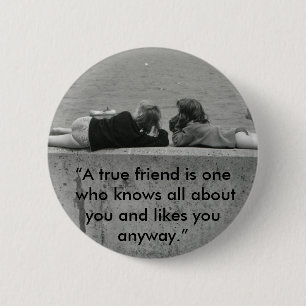 Badge Rond 5 Cm Un vrai ami