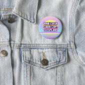 Badge Rond 5 Cm Una Cosa Cada Cop, Sisplau Pixel Button (En situation)