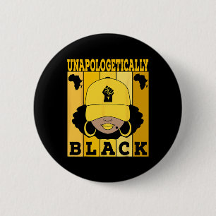 Badge Rond 5 Cm Unapologely Black Junetdix African American