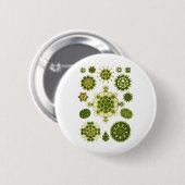 Badge Rond 5 Cm Une algue verte (Devant & derrière)
